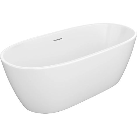 Vasca da bagno freestanding bianca 250 litri 170 x 76 x 58 cm Acrilico - YAMISA (1/4)