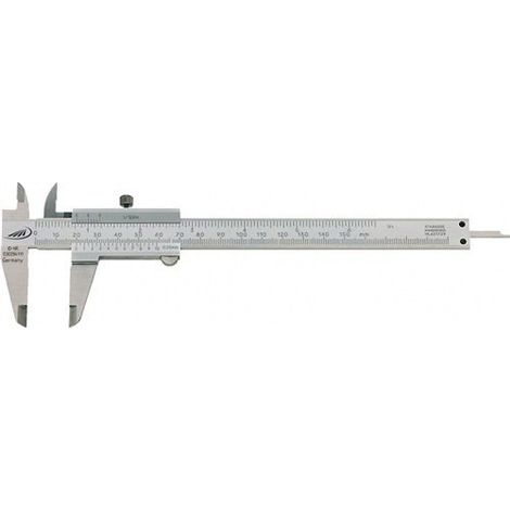 Calibro a corsoio DIN 862 SOFT-SLIDE 150mm con spigoli vivi H.PREISSER (1/4)