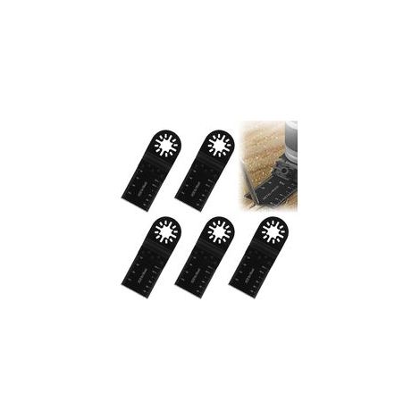 5 Pièces Lame De Scie Oscillante, Outil Multifonction Saw Blades Accessoires Kit, Lame Outil Multifonction