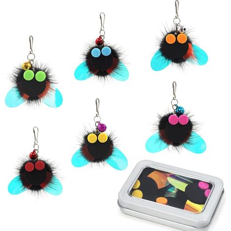 Cat Toys Replacement Insect Toy with Bell Accessories for Cat Wand Toys