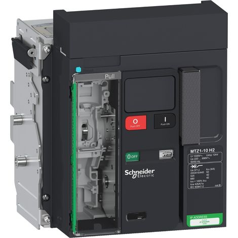 MTZ1 disjoncteur Masterpact 1000A H2 3P débrochable