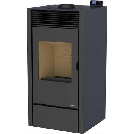 Bronpi – Poêle à granulés hybride 10 kW – Double combustion – Rendement 91% – Autonomie jusqu'à 15h – Système OASYS pour combustion optimisée