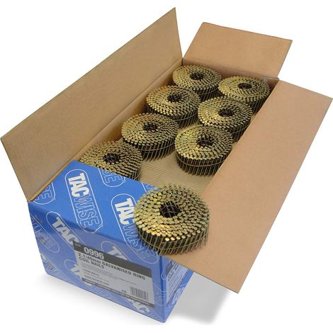 Tacwise 0996 2.1 x 40mm Flat Top Coil Nails Galv Ring - 14,400 - GCN57P FCN55V (1/4)