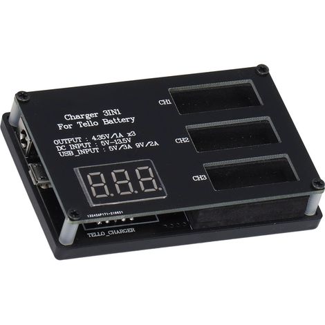 Chargeur de batterie à 3 ports avec équilibrage et charge parallèle, extension et maintien de charge, sortie CC 4,35 V 3 A (1/5)
