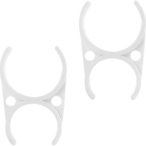 4 Pièces Clips de Tuyau en Plastique, 47x57x97mm Pinces pour Filtre à Eau, Pinces Doubles pour Filtres de Réfrigérateur (1/5)