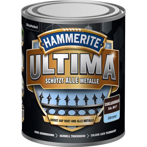 Hammerite Metallschutzlack Ultima Glänzend, Schokobraun, RAL 8017, 750 ml (1/5)
