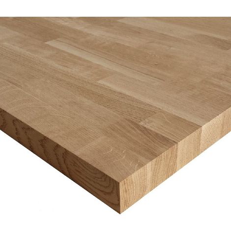Tavola in legno lamellare rovere mm 40 x 595 x 3000 mensola ripiano (1/5)