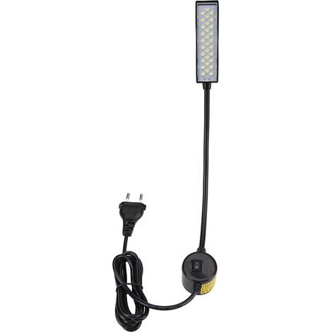 lampe LED 30 LED avec interrupteur à base magnétique pour éclairage de travail de machine à coudre (prise UE 110‑240V) (1/5)