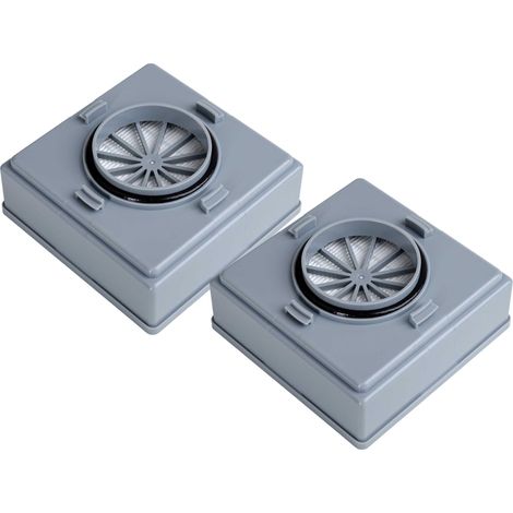vhbw 2x filtre remplacement pour Nilfisk 70199000, 1471104500 pour aspirateur - filtre HEPA gris (1/5)