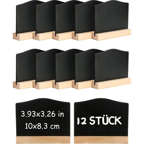 12 Pieces Mini Chalkboards, Small Chalkboard, Mini Display Boards (1/5)