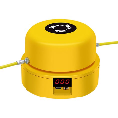 Corde à Sauter Motorisée avec Télécommande Sans Fil, Niveaux de Vitesse Réglables 1‑10, Équipement de Fitness pour Saut à la Corde Multiusager, Taille Unique Jaune (1/5)