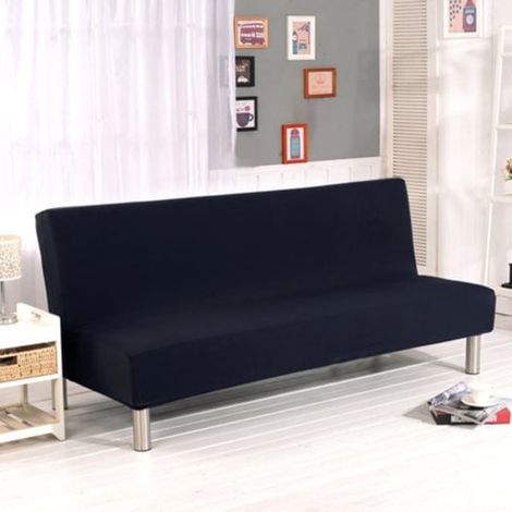 Housse de canapé sans accoudoirs, housse intégrale pour canapé convertible Vikbar, protège-coussin de canapé, couverture extensible pour sofa-lit, modèle universel