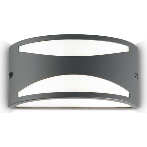 Ideal Lux Rex-3 - Applique murale d'extérieur à 1 ampoule anthracite IP44, E27