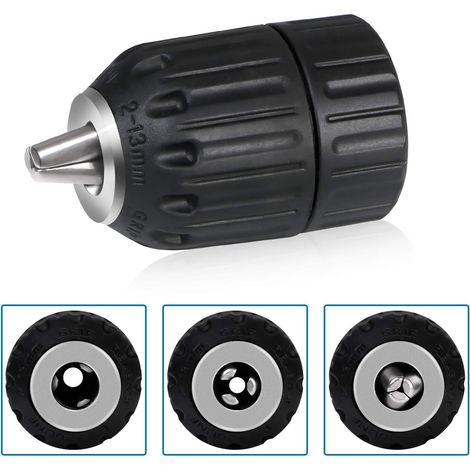Mandrin de perceuse, adaptateur de clé à chocs à dégagement rapide 1,5-13 mm, rapide (1/5)