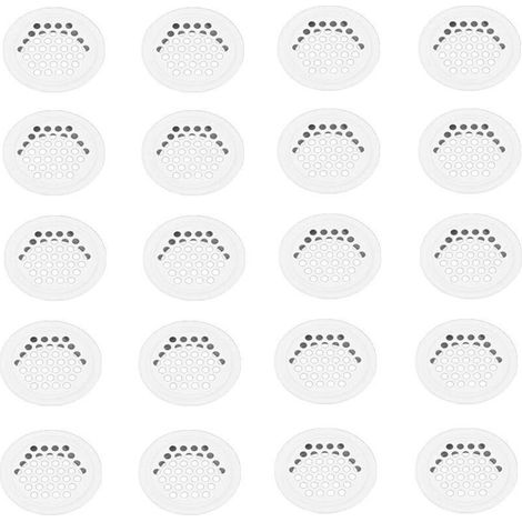 Grille Aerartion 20 Pièces Grille Ventilation 35mm Grille Aeration Grille de Ventilation Grille D'aération Trou Inox Blanc Ronde Grille Ventilation pour Cuisine Armoire Meubles-RAPANDA (1/5)