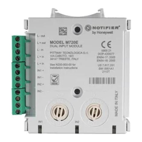 Scheda Ampliamento A 2 Ingressi Dual Input Module (Notifier Cod. M720E)