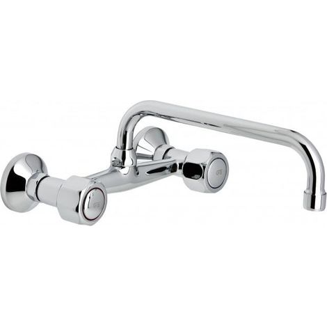 GENEBRE 68104 11 45 66 Grifo Bimando Fregadera Mural 20cm - ref: 68104 11 45 66