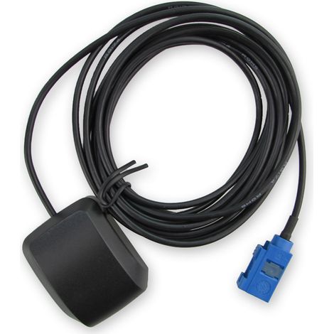Antenne GPS active étanche pour système de navigation GPS automobile avec connecteur Fakra C bleu