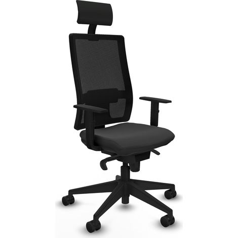 Chaise de bureau piqueras y crespo Horna noir mousse haute densité (1/2)