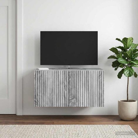 Wandmontierter TV-Schrank Graues Sonoma 59,5 x 31 x 30 cm (1/5)