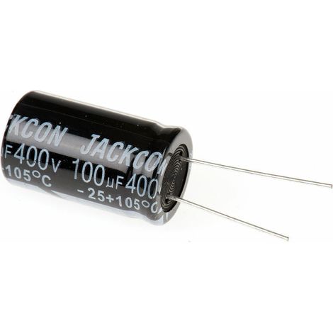 Lot de 10 Condensateur 100µF, 400V c.c. 18X25MM