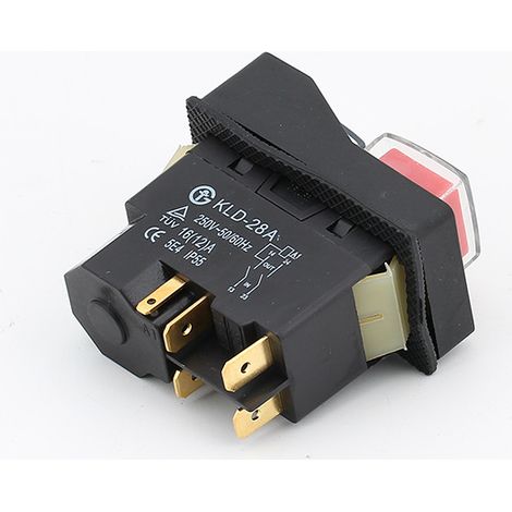 KJD12-14 6-pole electromagnetic switch, waterproof emergency stop button, undervoltage and overload protection, industrial motor protection controller.