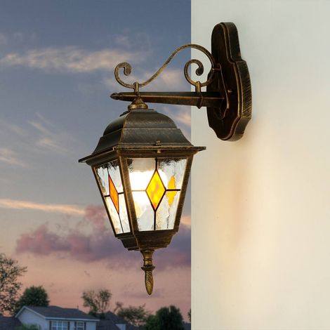 Antike Wandlampe Außen Kupfer SALZBURG wetterfest IP44