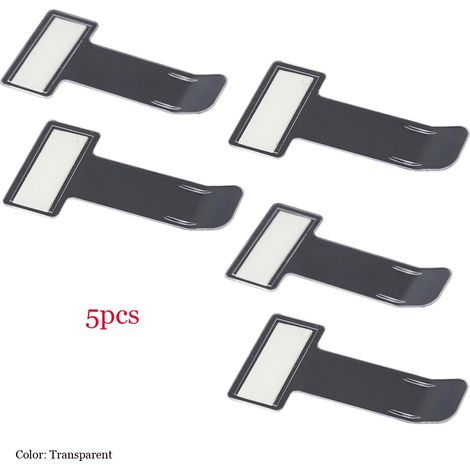 Porte-ticket de stationnement transparent avec clip et ruban adhésif pour pare-brise de voiture (1/5)
