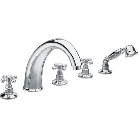 Sapho Antea - Mitigeur pour montage sur bord de baignoire, installation 5 trous, chrome 3311 (1/3)