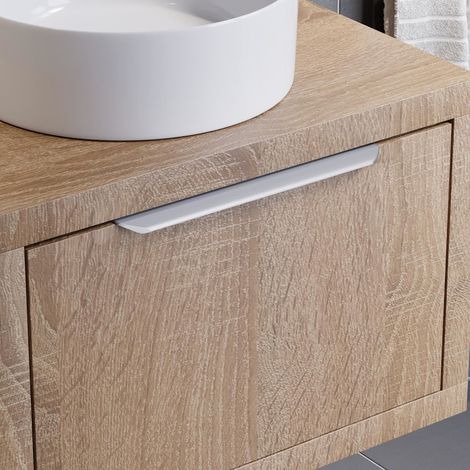 Vitusso 350mm Handle For Garda Vanity Unit Space Grey Modern Bathroom (1/4)
