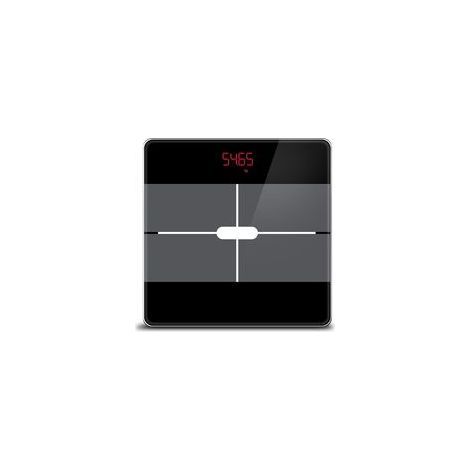 Pèse-personne numérique avec application et 13 masses corporelles 28 x 396 lb/180 kg Pèse-personne Bluetooth pour IMC, graisse corporelle et muscles, protéines, BMR, etc. (noir) (1/5)