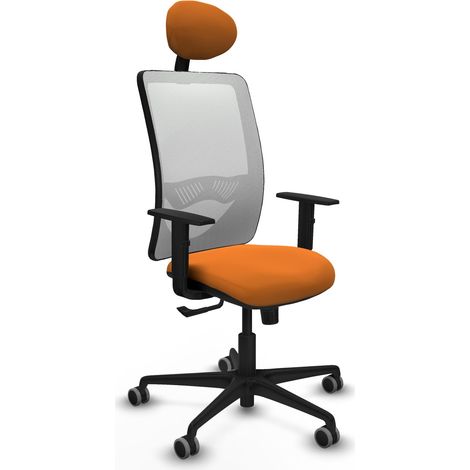 Sedia da ufficio piqueras y crespo Zulema bianco mesh similpelle (1/2)