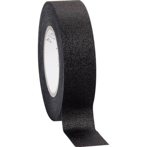 CINTA ADHESIVA DE TELA (L X P) 10 M X 19 MM NEGRO TELA DE LANA DE CELULOSA CON REVESTIMIENTO DE ACRILATO 16781 COROPLAS