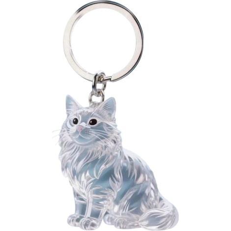 Portable Cat Hair Collection Box with Pendant - Cat Hair Pendant - Pet Keepsake Organizer - Cat Hair Keychain with Hook (1/5)