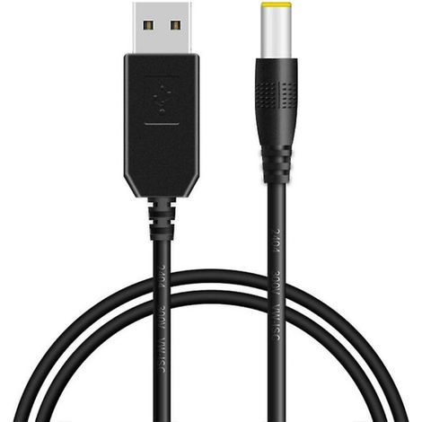 Convertisseur USB Boost pour câble de connecteur élévateur USB Dc 9v 12v pour Dc 5.5x 2.1mm (1/5)