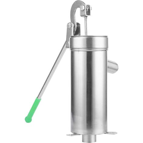 Pompe à eau manuelle pour puits avec poignée rotative à 360°, économe en énergie et compatible avec l'alimentation en eau des jardins et des cours. (1/5)