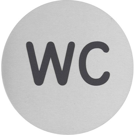 THIRARD - Plaque signalétique Disque signalétique Ø 80mm wc avec adhésif (1/3)