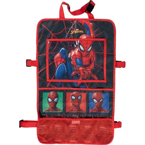 Marvel Spiderman Proteggisedile Portaoggetti Tablet Organizer, Rosso (1/5)