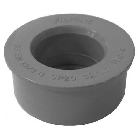 FloPlast 40mm Grey Boss Adaptor - Solvent Weld Pack of 10 (1/2)