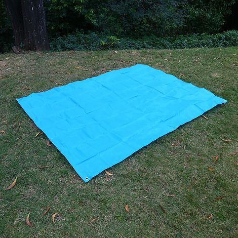 Wasserdichte und faltbare Oxford-Decke für Picknicks, Strand, Reisen, Camping und Spiele (blau) (1/5)