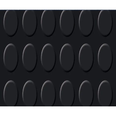 PAVIMENTO EUROGOMMA BOLLO NERO 3MM H120CM