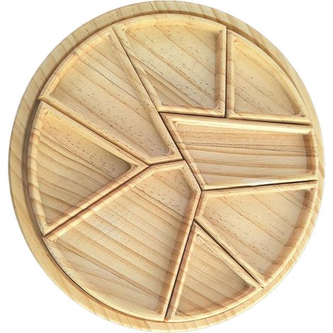 Unique Fruit Plate with Puzzle Partition Stylish Serving Tray (1/5)