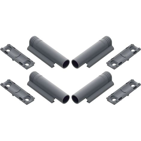 4x Support à visser Blum 970.1201 pour amortisseur de porte Blumotion en plastique gris 59 x 20mm Adaptateur Charnière Meuble Cuisine Butée Fermeture Piston (1/2)