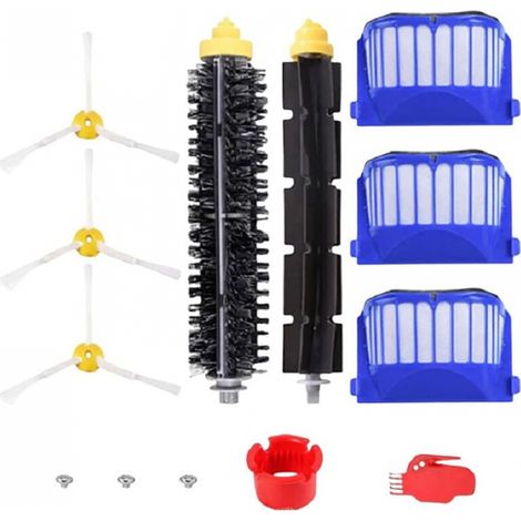 BEBUSINGOTO Roomba 600 Series Bürstenset - 10-teiliges Zubehörset für Saugroboter (Seitenbürsten, Filter, Cerda-Bürsten usw.). (1/5)