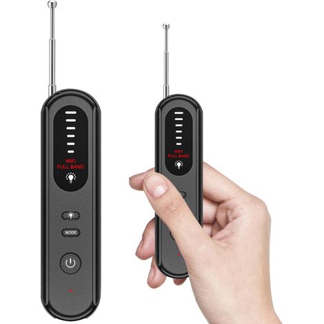 Détecteur de caméras cachées, protection anti-écoute, détecteur de micros espions RF avec traceur GPS, scanner de signaux sans fil RF portable pour les voyages (1/5)