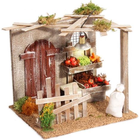 BOTTEGA DELL'ORTOLANO CON LANTERNA E PORTA PILE