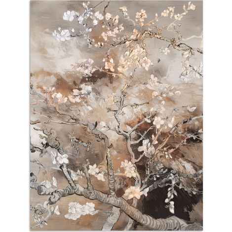 AFFICHE Fleur d'amandier - Art - Van Gogh - Beige - Abstrait Décoration Murale 60x80 cm (1/4)