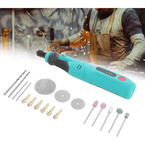 Mini meuleuse électrique, rechargeable par USB, 3 vitesses réglables, pour le bricolage : peinture, découpe, perçage et micro-meulage. (1/5)