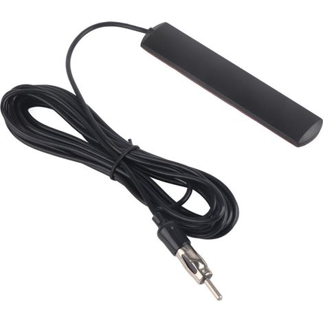 SJLERST Antenne universelle pour radio FM de voiture ANT‑309, patch aérien, support de pare-brise, câble de 5M