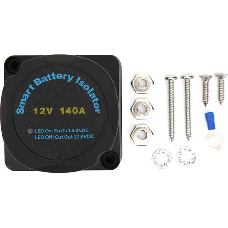 Kit de distribution électrique 140A 12V avec relais sensible double isolateur, charge automatique. (1/5)